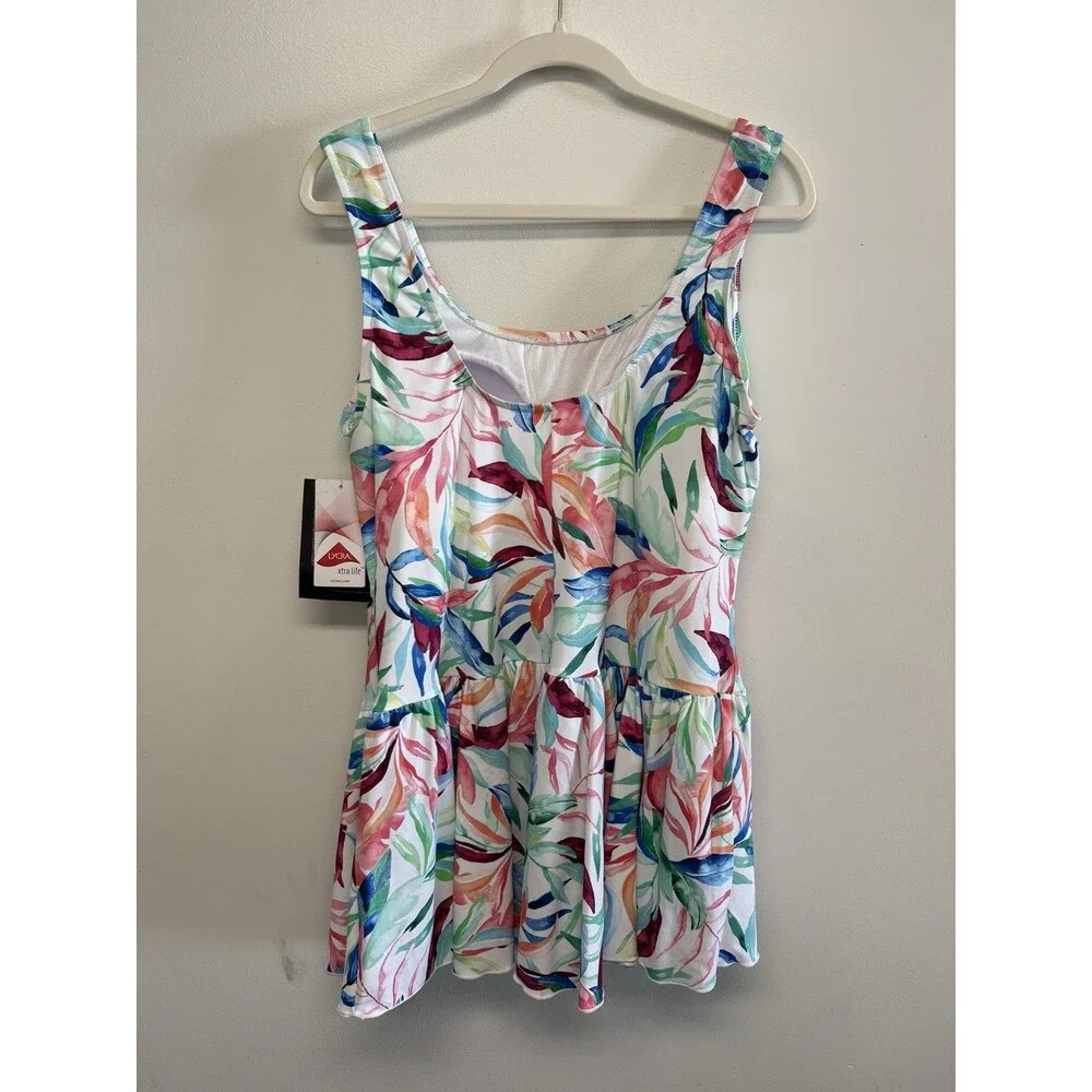 Maxine of Hollywood Women's Princess Seam One Piece Swimsuit Dress Size 20W NWT - Picture 5 of 9